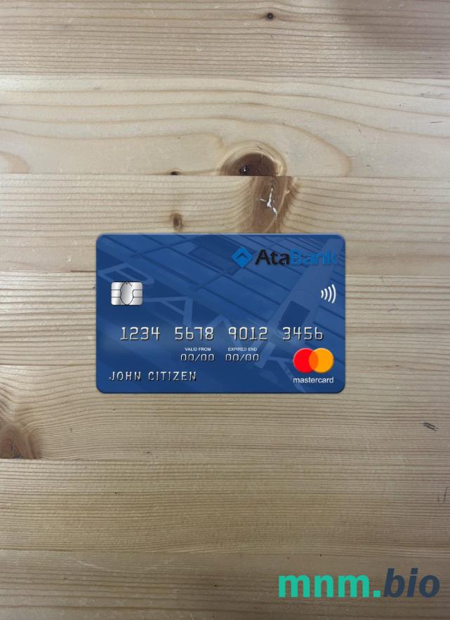 Azerbaijan ATA bank wygląd zdjęcia mastercard skan PSD + zdjęcie
